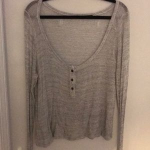 Grey sweater crop top